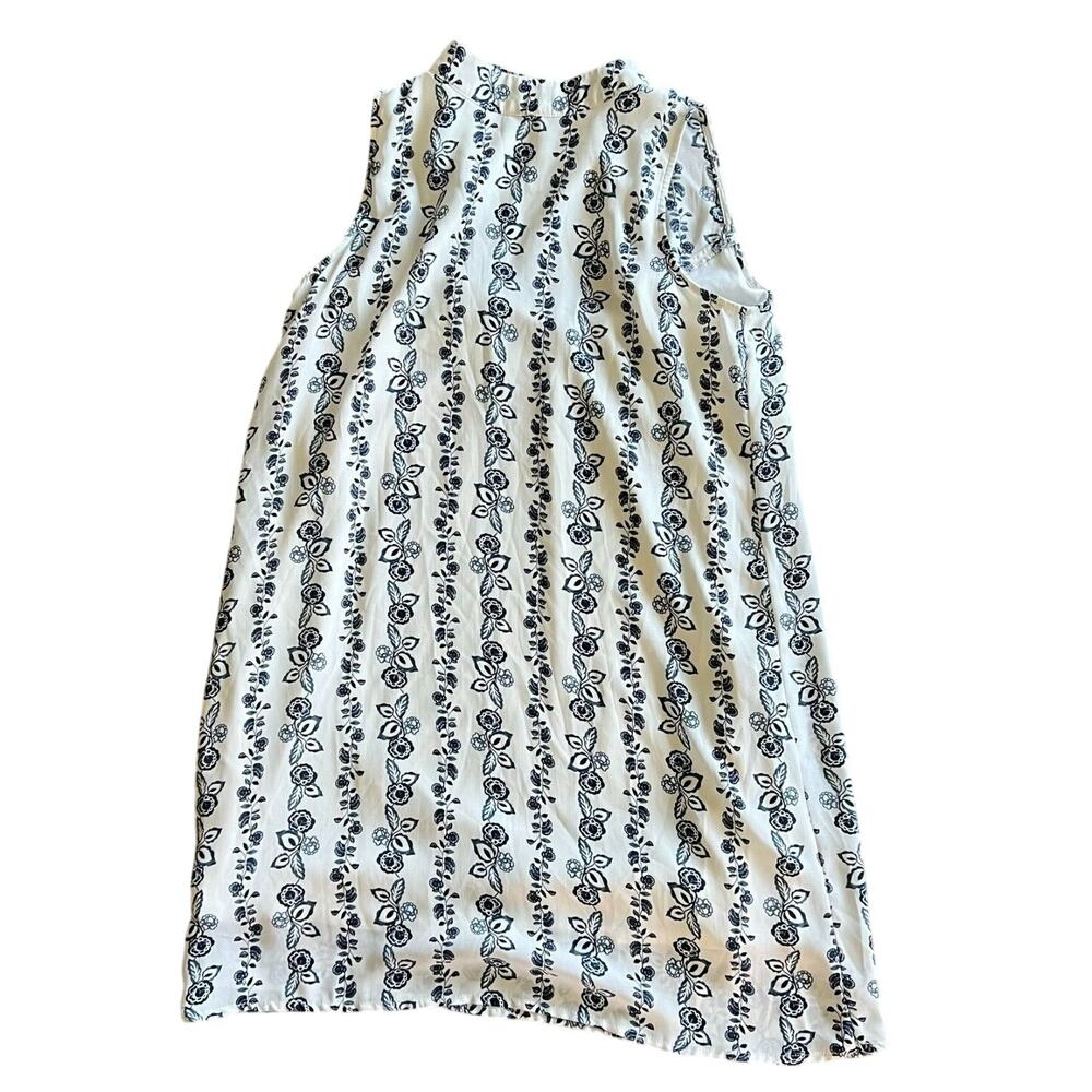 ALTAR'D STATE Medium White Blue Floral Print Mini Sheath Dress‎ Sleeveless Lined
